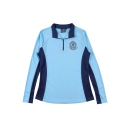 Personally designed women's long-sleeved Polo shirt, order half-chest zipper, contrasting color shirt side, printed LOGO P1558 Personally designed women's long-sleeved Polo shirt, order half-chest zipper, contrasting color shirt side, printed LOGO P1558